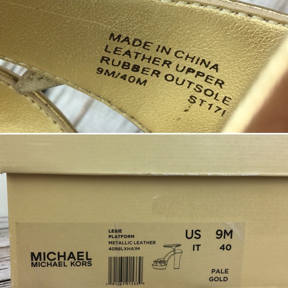 MICHAEL Michael Kors Lexie Platform Gold Stars 9 - Picture 6 of 8